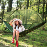 NNEDSZ TERRAN Camping Hammock with Mosquito Net - Camouflage