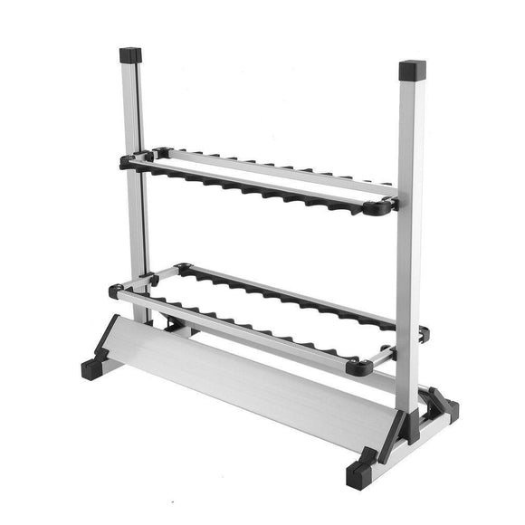 NNEDSZ Fishing Rod Rack Holder 24 Rods Storage