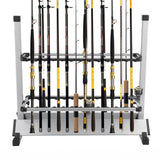 NNEDSZ Fishing Rod Rack Holder 24 Rods Storage