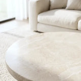 Interior Ave - Nobu Round Sculptural Stone Coffee Table - Natural Stone 70cm