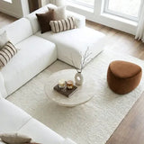 Interior Ave - Nobu Round Sculptural Stone Coffee Table - Natural Stone 70cm