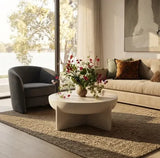 Interior Ave - Zelda Sculptural Stone Coffee Table - Sand Textured Finish
