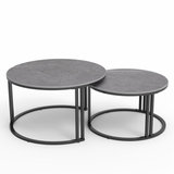 NNEDSZ Interior Ave - Premier Nested Coffee Table Set - Grey Stone