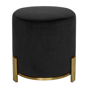 NNEDSZ Interior Ave - Apollo Velvet Ottoman - Black