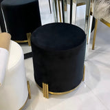 NNEDSZ Interior Ave - Apollo Velvet Ottoman - Black
