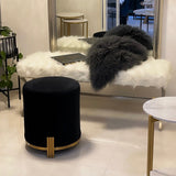 NNEDSZ Interior Ave - Apollo Velvet Ottoman - Black