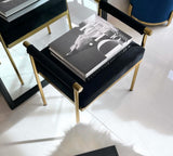 NNEDSZ Interior Ave - Cuba Velvet Vanity Stool - Black