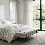 Interior Ave - Porter Bench - Light Grey