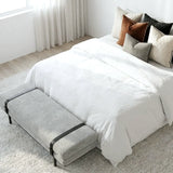 Interior Ave - Porter Bench - Light Grey