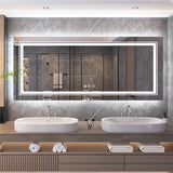 NNEDSZ Interior Ave - LED Rectangle Frameless Salon / Bathroom Wall Mirror - 120 x 80cm