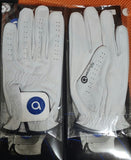 NNEDSZ Awezingly Premium Quality Cabretta Leather Golf Glove for Men - White (L)