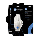 NNEDSZ Awezingly Premium Quality Cabretta Leather Golf Glove for Men - White (L)