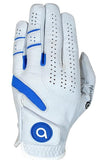 NNEDSZ Awezingly Power Touch Cabretta Leather Golf Glove for Men - White (XL)