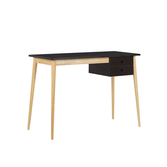 NNEDSZ Oslo Desk with Drawer in Black & Natural