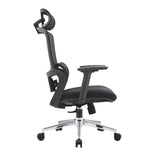 NNEDSZ Elena High Back Fabric Seat Ergonomic Office Chair In Black