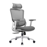 NNEDSZ Elena High Back Fabric Seat Ergonomic Office Chair In Grey