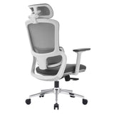 NNEDSZ Elena High Back Fabric Seat Ergonomic Office Chair In Grey
