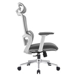 NNEDSZ Elena High Back Fabric Seat Ergonomic Office Chair In Grey