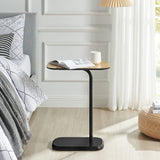 NNEDSZ DEANNA Side Table in Black and Light Oak