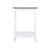 NNEDSZ Coastal Side Table in White and Grey