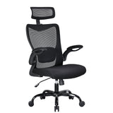 NNEDSZ MONA Ergonomic High Back Flipped Armrest Task Chair In Black