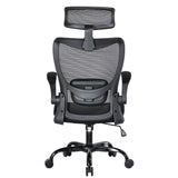 NNEDSZ MONA Ergonomic High Back Flipped Armrest Task Chair In Black