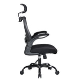 NNEDSZ MONA Ergonomic High Back Flipped Armrest Task Chair In Black