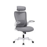 NNEDSZ MONA Ergonomic High Back Flipped Armrest Task Chair In Grey