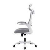 NNEDSZ MONA Ergonomic High Back Flipped Armrest Task Chair In Grey