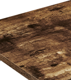 NNEDSZ Carlly 2 Tiers Kitchen Rolling Bar Cart In Rustic Oak