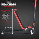 NNEDSZ 2 Ton Low Profile Trolley Jack Hydraulic Floor Car Lifter Dual Pump 70-610MM