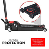 NNEDSZ 2 Ton Low Profile Trolley Jack Hydraulic Floor Car Lifter Dual Pump 70-610MM