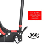 NNEDSZ 2 Ton Low Profile Trolley Jack Hydraulic Floor Car Lifter Dual Pump 70-610MM