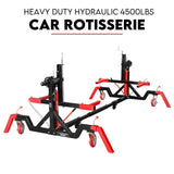 NNEDSZ Car Rotisserie Hydraulic Auto Body Frame Boat Repair Restoration 4500LBS