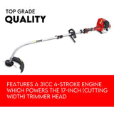 NNEDSZ 4 STROKE Curved Split Shaft Line Trimmer Garden Lawn Whipper Snipper