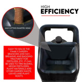 NNEDSZ 2500W Electric Garden Mulcher Shredder Portable Wood Chipper on Wheels w/ bag