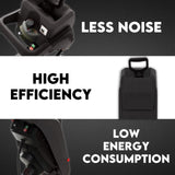 NNEDSZ 2500W Electric Garden Mulcher Shredder Portable Wood Chipper on Wheels w/ bag