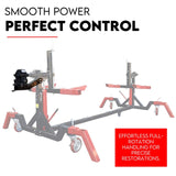 NNEDSZ Gear Box Drive Rotation Conversion Kit for Car Rotisserie 4500LBS Auto Repair