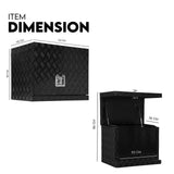 NNEDSZ Aluminium Toolbox Ute Tool box Generator Trailer Canopy 620x400x500