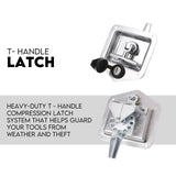 NNEDSZ Aluminium Toolbox Ute Tool box Generator Trailer Canopy 620x400x500