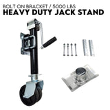 NNEDSZ TRAILER PARTS TRAILER CARAVAN JACK STAND /JOCKEY WHEEL DRAW BAR FITMENT 5000LBS