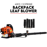 NNEDSZ Petrol Leaf Blower 2 Stroke 42.7cc Backpack Commercial 540km/H