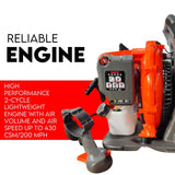 NNEDSZ Petrol Leaf Blower 2 Stroke 42.7cc Backpack Commercial 540km/H