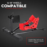 NNEDSZ Heavy Duty Motorcycle Motorbike Stand Front Wheel Chock Trailer Transport