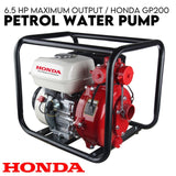 NNEDSZ Fire Fighting Petrol Water Pump GP200 TWIN IMPELLER WITH A HONDA ENGINE