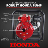 NNEDSZ Fire Fighting Petrol Water Pump GP200 TWIN IMPELLER WITH A HONDA ENGINE