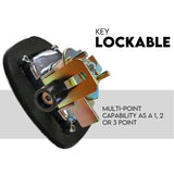 NNEDSZ Whale Tail T Handle Lock Latch Compression Lock Trailer Toolbox Black Chrome