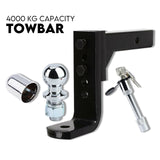 NNEDSZ Adjustable Drop Towbar Tow Bar Ball Mount Tongue 2" Hitch Trailer 4000KG