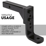 NNEDSZ Adjustable Drop Towbar Tow Bar Ball Mount Tongue 2" Hitch Trailer 4000KG