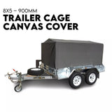 NNEDSZ 8X5 BOX TRAILER CAGE CANVAS COVER (900mm) 3 FOOT Thick Rip Resistant Waterproof